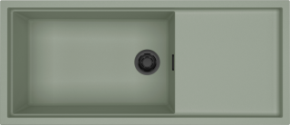 ELLECI - Mosogatótálca Sintesi 510 K82 Sage fekete tartozékokkal