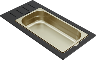 ELLECI - Tároló edény egyrészes gourmet 366 arany HPL kerettel