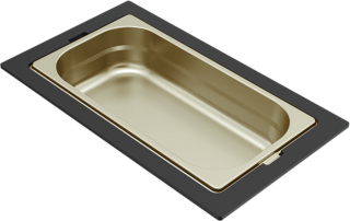 ELLECI - Tároló edény egyrészes gourmet 366 arany HPL kerettel