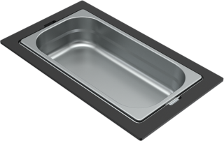 ELLECI - Tároló edény egyrészes gourmet 366 inox HPL kerettel