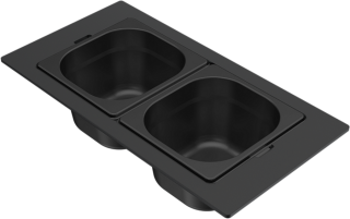 ELLECI - KF042100BK Gourmet szett 1/6 ZEN fekete - Kifutó termék!