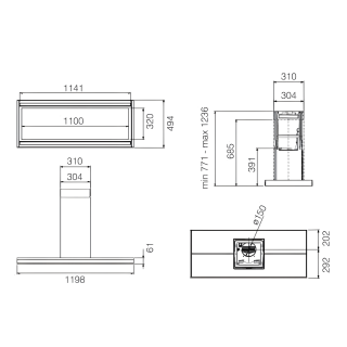 ELICA - Páraelszívó ELEMENT ISL @ IXBL/A/120 + Mikro MW-5120