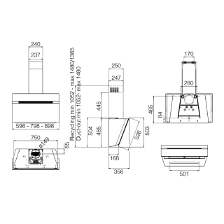 Elica páraelszívó NEAT @ BL/A/90 + Mikro MW-5120B