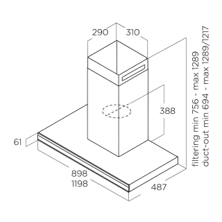ELICA - Páraelszívó ELEMENT @ IXBL/A/120 + Mikro MW-5120