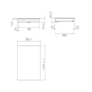 ELICA - Beépíthető indukciós kerámialap RATIO 604 PLUS BL