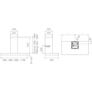 Elica páraelszívó SPOT PLUS IX/A/60