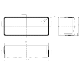 Elica - Lapos csatorna toldó 220x90 mm