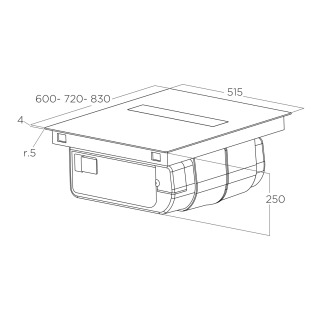 ELICA - NIKOLATESLA VELVET BL/A/60 + CATA Edényszett PROFESSIONAL