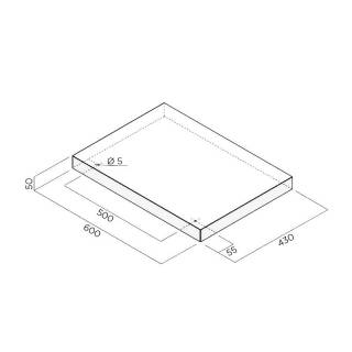 ELICA - Polc BIO Fali elszívóhoz - Tölgy