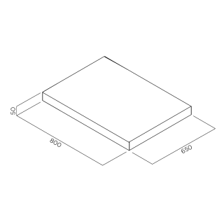 ELICA - Polc LULLABY elszívóhoz Tölgy