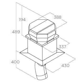 ELICA páraelszívó külső motor GME (tetőre)