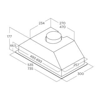 ELICA páraelszívó ERA S BL/A/52