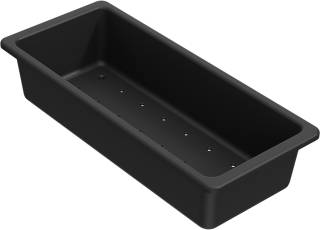 ELLECI - Gyümölcsmosó kosár műanyag 380 fekete