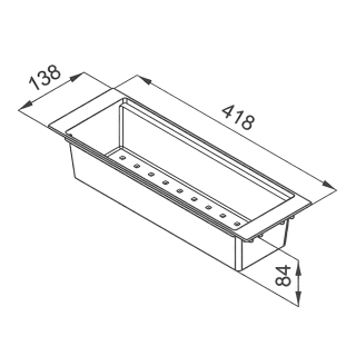 ELLECI - Gyümölcsmosó kosár műanyag 418 Fekete