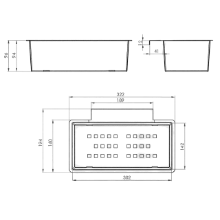 ELLECI - AVI03001 Gyümölcsmosó kosár - Inox