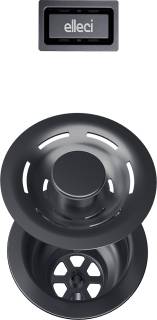 ELLECI - FLOW-PRO szűrő és négyzetes túlfolyó egymedencés mosogatókhoz - fegyveracél