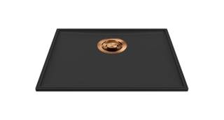 ELLECI - Mosogatótálca medencefenék Essenza 50 K86 Black bronz tartozékokkal