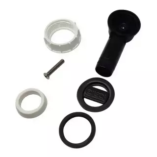 ELLECI - Túlfolyó készlet kerek Fekete