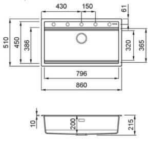 elleci best 360 workstation limited edition k86 keratek mosogatótálca 