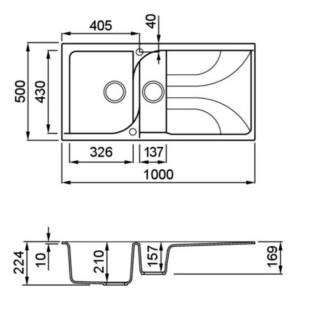 elleci ego 475 g52 mosogatótálca 