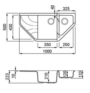 elleci ego esa g40 mosogatótálca 