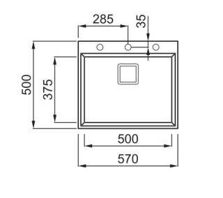 elleci karisma 105 m79 mosogatótálca
