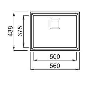 elleci karisma 105 m79 munkalap alá szerelhető mosogatótálca