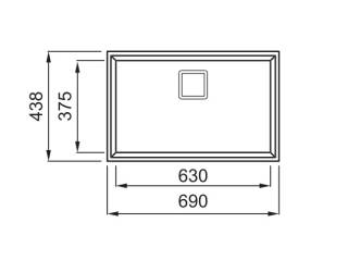 elleci karisma 120 g40 munkalap alá szerelhető mosogatótálca