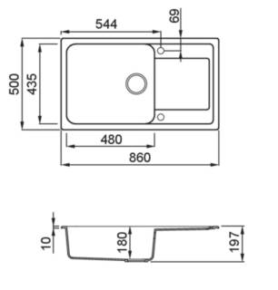 elleci life 410 g62 mosogatótálca