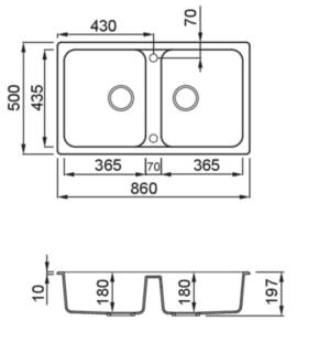 elleci life 450 g62 mosogatótálca 