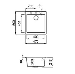 elleci quadra 102 k86 keratek mosogatótálca 