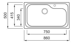 elleci sky 360 inox mosogatótálca 