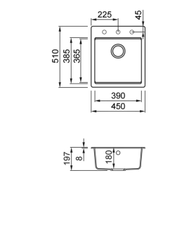 elleci LG210240BKM mosogatótálca