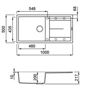 elleci unico 480 automata k96 keratek mosogatótálca 
