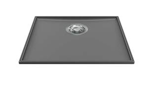 ELLECI - Mosogatótálca medencefenék Essenza 50 K99 Concrete inox tartozékokkal