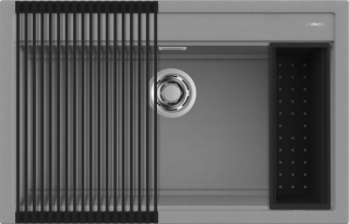 ELLECI - Mosogatótálca Best 130 Workstation Szett G48 Cemento - Kifutó termék!