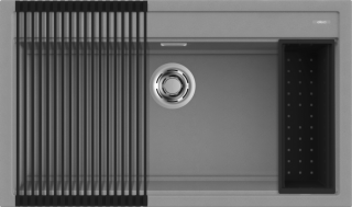 ELLECI - Mosogatótálca Best 360 Workstation Szett G48 Cemento - Kifutó termék!