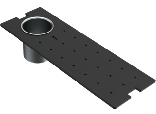 ELLECI - Tálca 410x137x100mm Mixology mosogatókhoz fekete