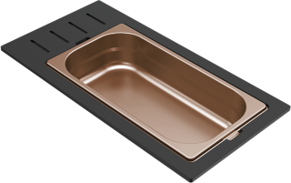 ELLECI - Tároló edény egyrészes gourmet 433 bronz HPL kerettel