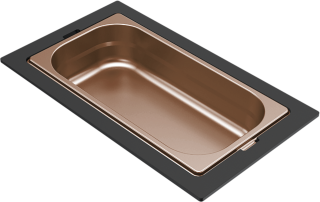 ELLECI - Tároló edény egyrészes gourmet 378 bronz HPL kerettel