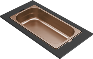 ELLECI - Tároló edény egyrészes gourmet 410 bronz HPL kerettel