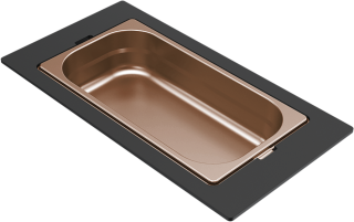 ELLECI - Tároló edény egyrészes gourmet 378 bronz HPL kerettel