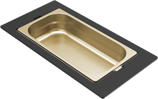 ELLECI - Tároló edény egyrészes gourmet 378 arany HPL kerettel