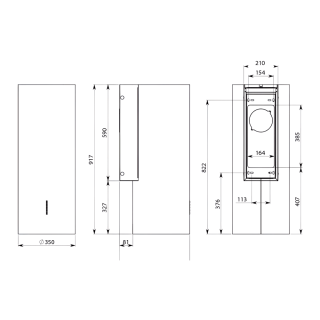 Falmec - Páraelszívó POLAR FEKETE