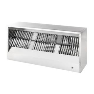 Gastro MK fali elszívó ernyő, labirint szűrőkkel, előlappal 3000x800x450 mm, olajleeresztővel