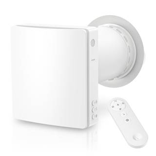 HOLTOP/AIRWOODS AV-TTW5-W egyhelyiséges hővisszanyerős szellőztető automata zsaluval, WiFi csatlakozással, páraérzékelő szenzorral, pollenszűrővel