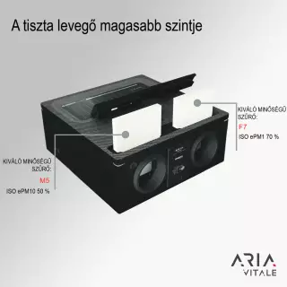 HEATPEX - Hővisszanyerős szellőztető MVHR 300 m³/h PLATINUM CF ARIA VITALE