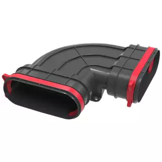 HEATPEX - Lapos csatorna 90° - vízszintes