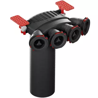 HEATPEX - Szelepfogadó elem 90°-os (DN63mm x 4) ARIA CONNECT
