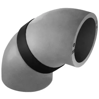 HEATPEX - Szigetelt légtechnikai könyök D:200; 45°-os ARIA ADURO